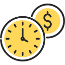 el tiempo es dinero icon