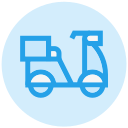 bicicleta de reparto icon