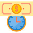 el tiempo es dinero icon