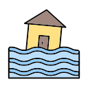 casa inundada icon