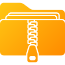 carpeta zip icon