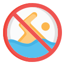 no nadar icon