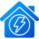 icono de la casa de energía icon