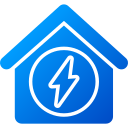 icono de la casa de energía icon