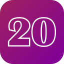 numero 20 icon