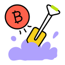 minería bitcoin icon