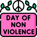 día internacional de la no violencia icon