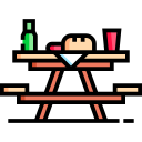 mesa de picnic icon