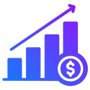 crecimiento de ganancias icon