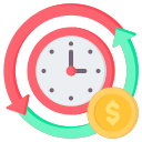 el tiempo es dinero icon