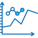 gráfico de líneas icon