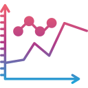 gráfico de líneas icon