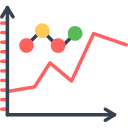 gráfico de líneas icon