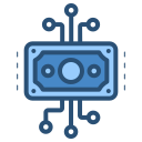 dinero digital icon