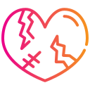 coração partido icon