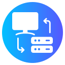 el intercambio de datos icon