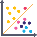 gráfico de dispersión icon