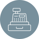 Cashier machine icon