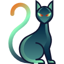 gato negro icon