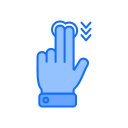 Swipe down 