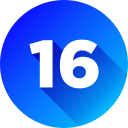 número 16 icon