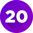 numero 20 icon