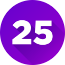 número 25 icon