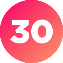 numero 30 icon