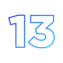 número 13 icon