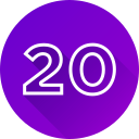 numero 20 icon