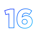 número 16 icon