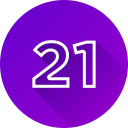 número 21 icon