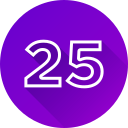 número 25 icon