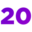 numero 20 icon