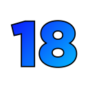 número 18 icon