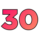 numero 30 icon