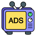 anuncio de televisión icon