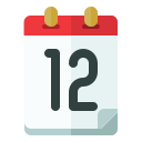 fecha del calendario icon