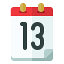 fecha del calendario icon