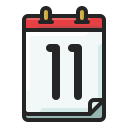 fecha del calendario icon