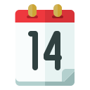 fecha del calendario icon