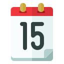 fecha del calendario icon