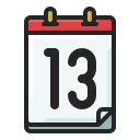 fecha del calendario icon