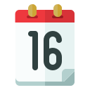 fecha del calendario icon