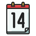 fecha del calendario icon