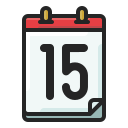 fecha del calendario icon