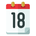 fecha del calendario icon