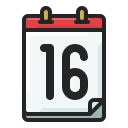 fecha del calendario icon