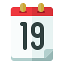 fecha del calendario icon