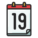 fecha del calendario icon